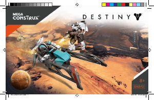 Handleiding Mega Construx set DXD72 Destiny EV-41 racing sparrow