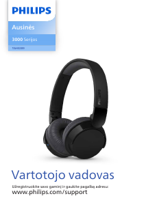 Vadovas Philips TAH3209WT Ausinės