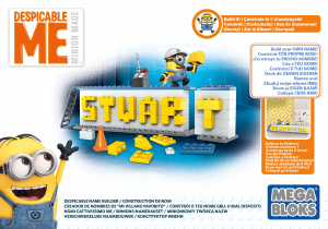 Handleiding Mega Construx set DRV32 Despicable Me 3 Despicable name builder