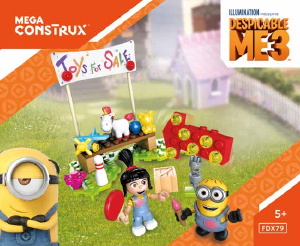 Handleiding Mega Construx set FDX79 Despicable Me 3 Agnes toy sale