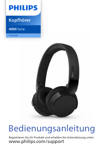 Bedienungsanleitung Philips TAH4209WT Kopfhörer