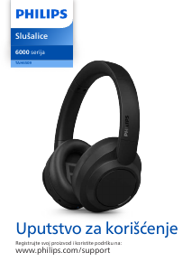 Priručnik Philips TAH6509BK Slušalica