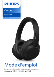 Mode d’emploi Philips TAH6509BK Casque