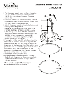 Bruksanvisning Maxim 2681MROI Malaga Lampa