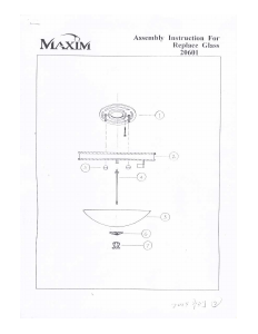 Manuale Maxim 20601VAOI Aspen Lampada