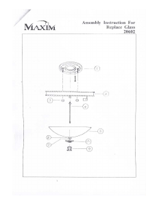 Bruksanvisning Maxim 20602VAOI Aspen Lampe