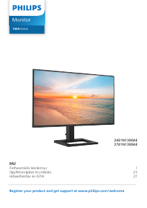 Használati útmutató Philips 24E1N1300AE LED-es monitor