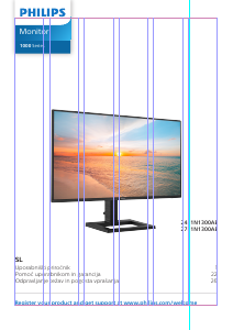 Priročnik Philips 24E1N1300AE LED-zaslon