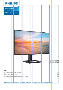 Instrukcja Philips 27E1N1300AE Monitor LED