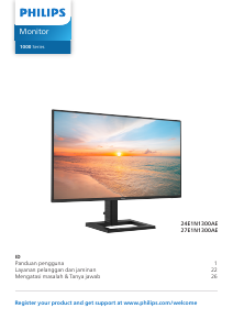 Panduan Philips 27E1N1300AE Monitor LED