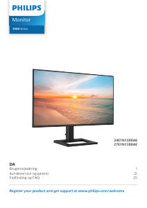 Brugsanvisning Philips 27E1N1300AE LED-skærm