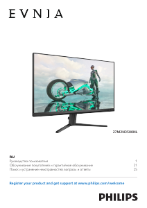 Руководство Philips 27M2N3500NL Evnia LED монитор