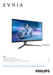 Mode d’emploi Philips 27M2N5500 Evnia Moniteur LED