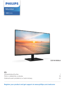 Manuál Philips 32E1N1800LA LED monitor