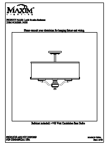 Bruksanvisning Maxim 24550TSOI Lucid Lampa