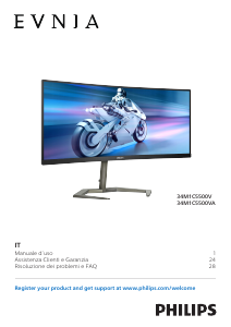 Manuale Philips 32M2C3500L Evnia Monitor LED