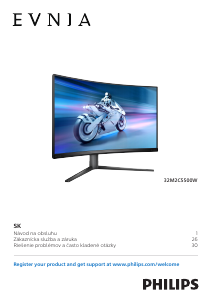 Návod Philips 32M2C5500W Evnia LED monitor