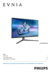 说明书 飞利浦 32M2N6800M Evnia LED 显示器