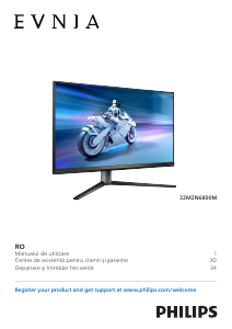 Manual Philips 32M2N6800M Evnia Monitor LED