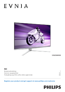 Bruksanvisning Philips 32M2N8900 Evnia LED-skjerm