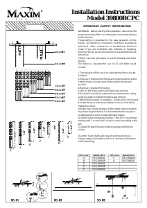 Bruksanvisning Maxim 39800BCPC Belvedere Lampa
