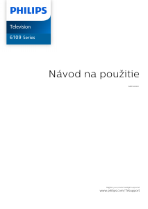 Návod Philips 32PFS6109 LED televízor