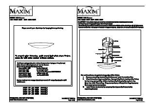 Bruksanvisning Maxim 57627WTBZ Diverse Lampa