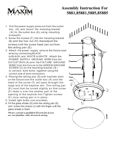 Bruksanvisning Maxim 85881WTWT Utility Lampa