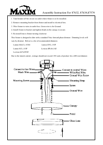 Manual Maxim 87634CLWTBZ Illuminaire Lamp