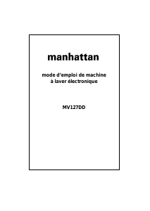 Mode d’emploi Manhattan MV127DD Lave-linge
