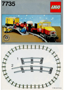 Manual Lego set 7735 Trains Freight train