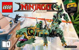 Bruksanvisning Lego set 70612 Ninjago Grønn ninjarobotdrage