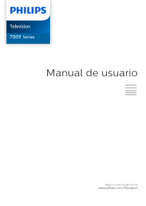 Manual de uso Philips 50PUS7009 Televisor de LED