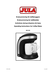 Manual Jula 802-332 Coffee Machine