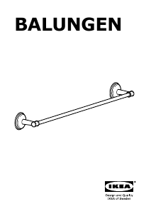 Manual de uso IKEA BALUNGEN Toallero