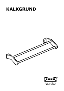 Vadovas IKEA KALKGRUND (63x14) Popierinių rankšluosčių laikiklis
