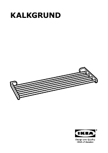 Руководство IKEA KALKGRUND (63x23) Вешалка для полотенец