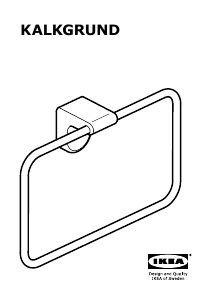 Bedienungsanleitung IKEA RAGRUND Handtuchhalter