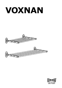 Руководство IKEA VOXNAN (68x28) Вешалка для полотенец