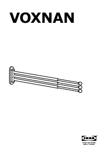 Manuale IKEA VOXNAN (117x32) Portasciugamani