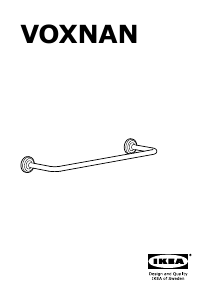 Manual IKEA VOXNAN (429mm) Suport prosop
