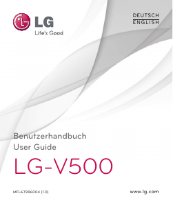 Handleiding LG G Pad 8.3 Tablet