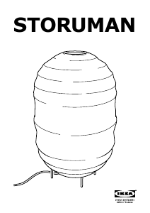 Kasutusjuhend IKEA STORUMAN Lamp