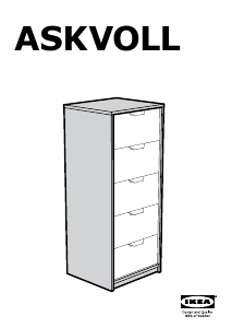 Manual IKEA ASKVOLL (45x41x109) Comodă
