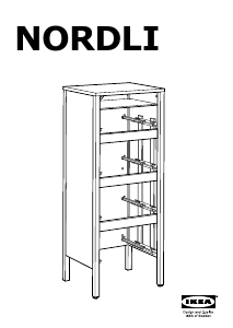 Käyttöohje IKEA NORDLI (48x40x125) Lipasto