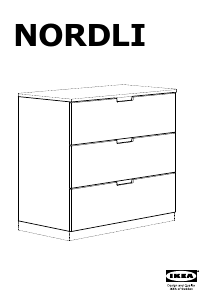 Vadovas IKEA NORDLI (80x43x75) Komoda