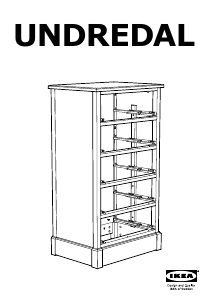 Manual IKEA UNDREDAL (67x49x122) Dresser