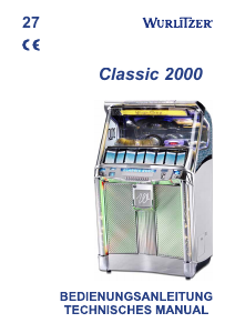 Bedienungsanleitung Wurlitzer Classic 2000 Jukebox