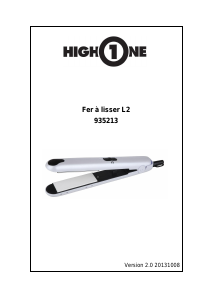 Mode d’emploi High One L2 Lisseur