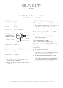 Manual Gant 1043 Sea Gate Lady Watch